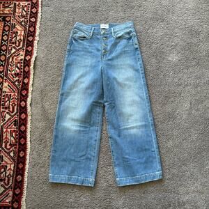 Frame Ali Wide Crop Jeans